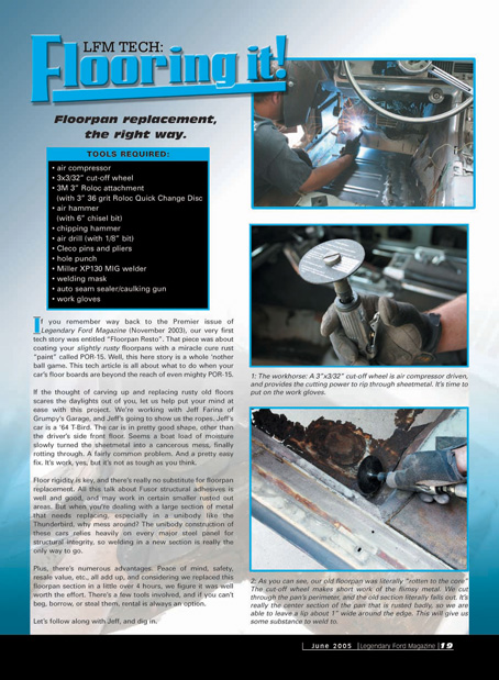 Floorpan replacement